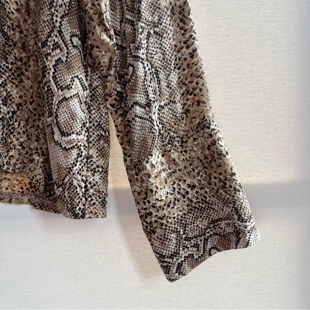 Vintage Python Snake Print Blouse - Picture 4 of 6